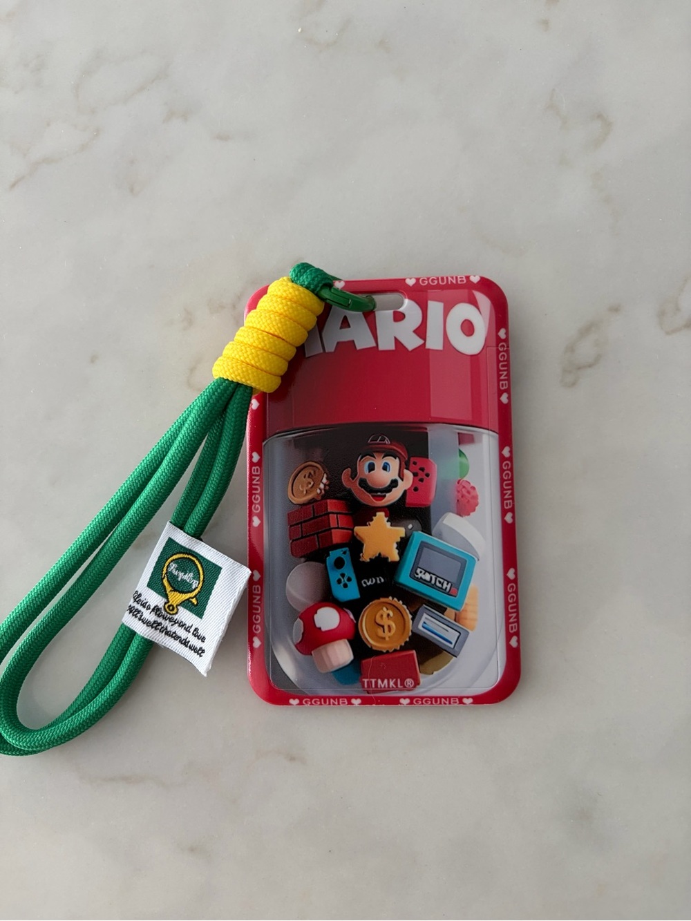 Super Mario Card Holder with Lanyard